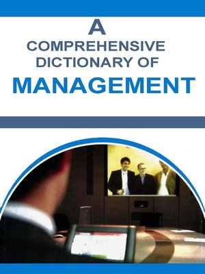 cover image of A Comprehensive Dictionary of Management